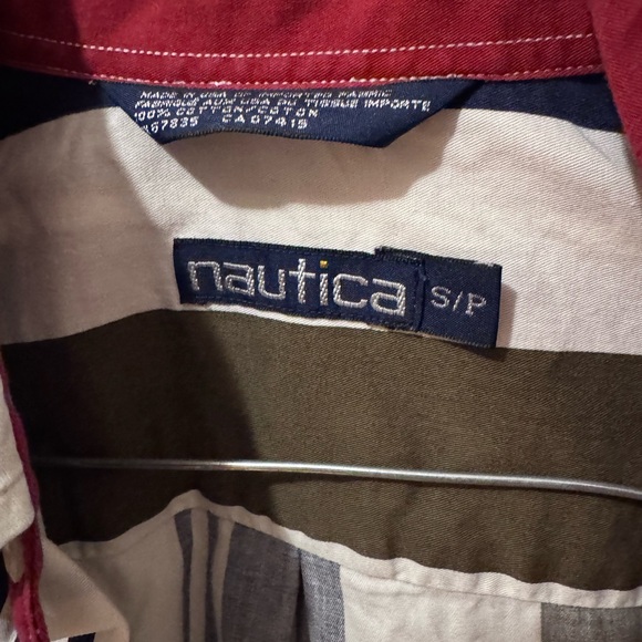 Vintage 90s Nautica Casual Button Down shirt - Picture 3 of 3
